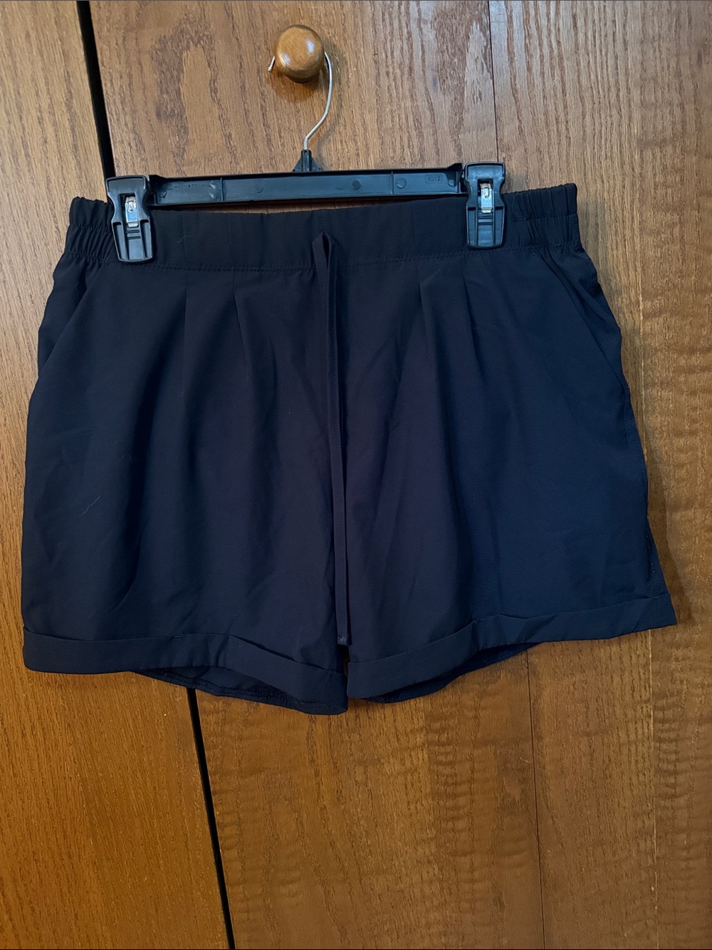 ZYIA Women's Black Drawstring Casual Shorts
